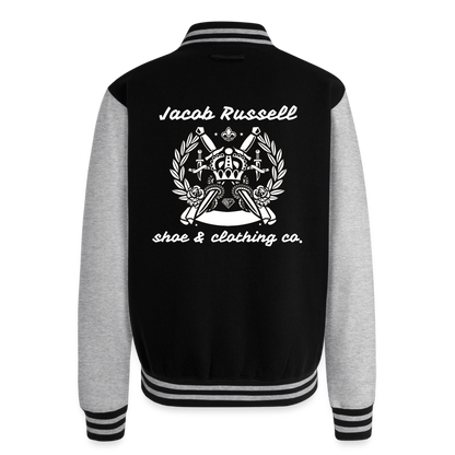 Jacob Russell Letterman Jacket - black/heather grey